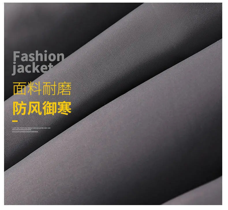 Men’s cotton puffer jacket with hood, loose fit, cropped design — perfect for casual and outdoor wear.