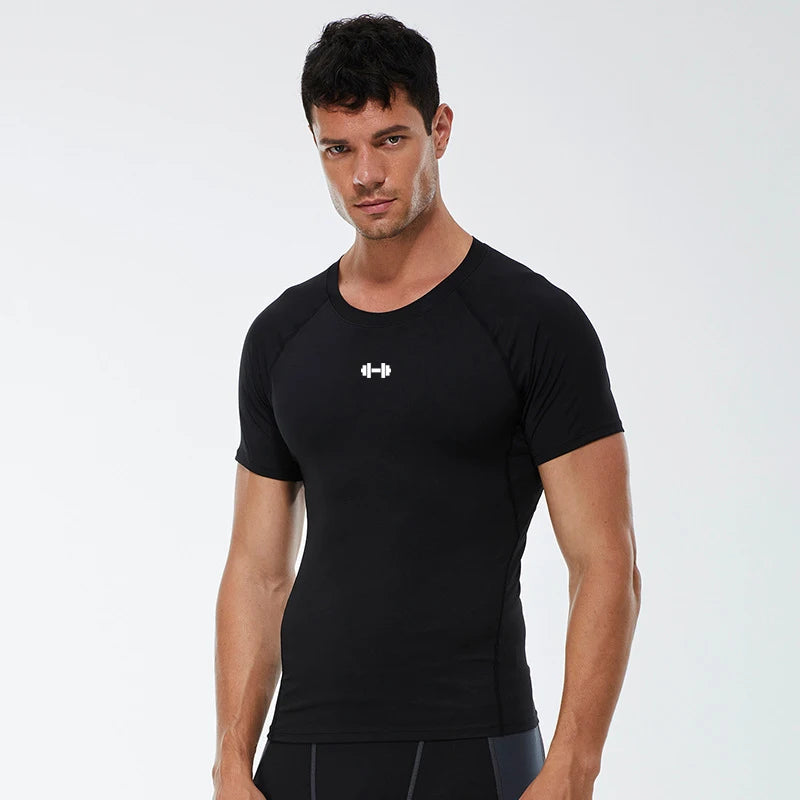Sport Tops Tee Athletic Gym Workout Shirts Men