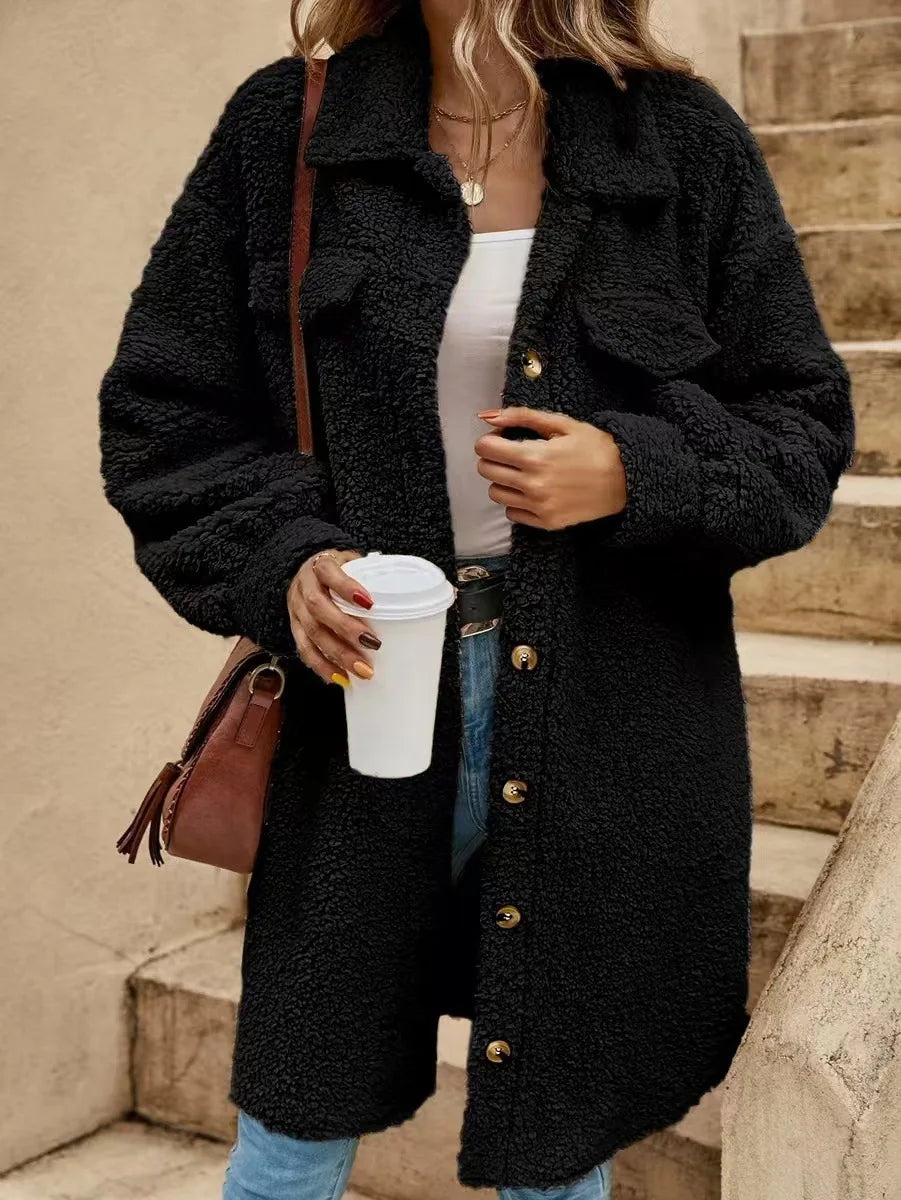 Vintage Loose Casual Jacket for Women – Autumn & Winte