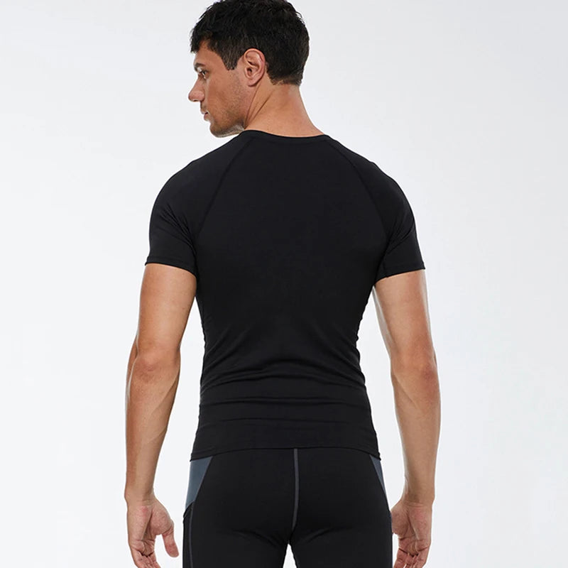 Sport Tops Tee Athletic Gym Workout Shirts Men