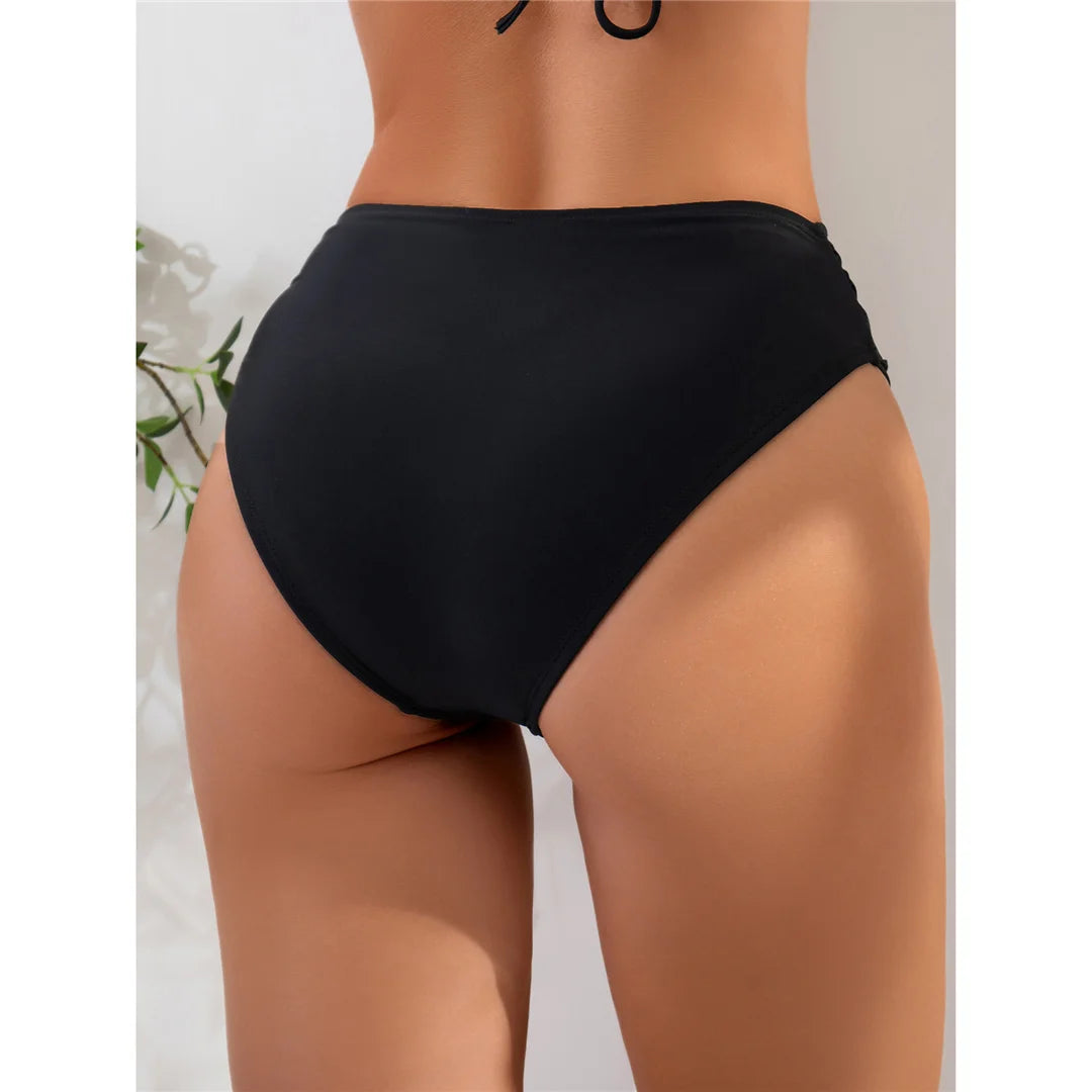Scrunch Bikini Bottom | High Waist Brazilian Thong Style