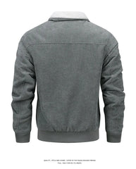 Men’s Corduroy Jacket – Thickened, warm, flocked lining, stylish and lightweight.