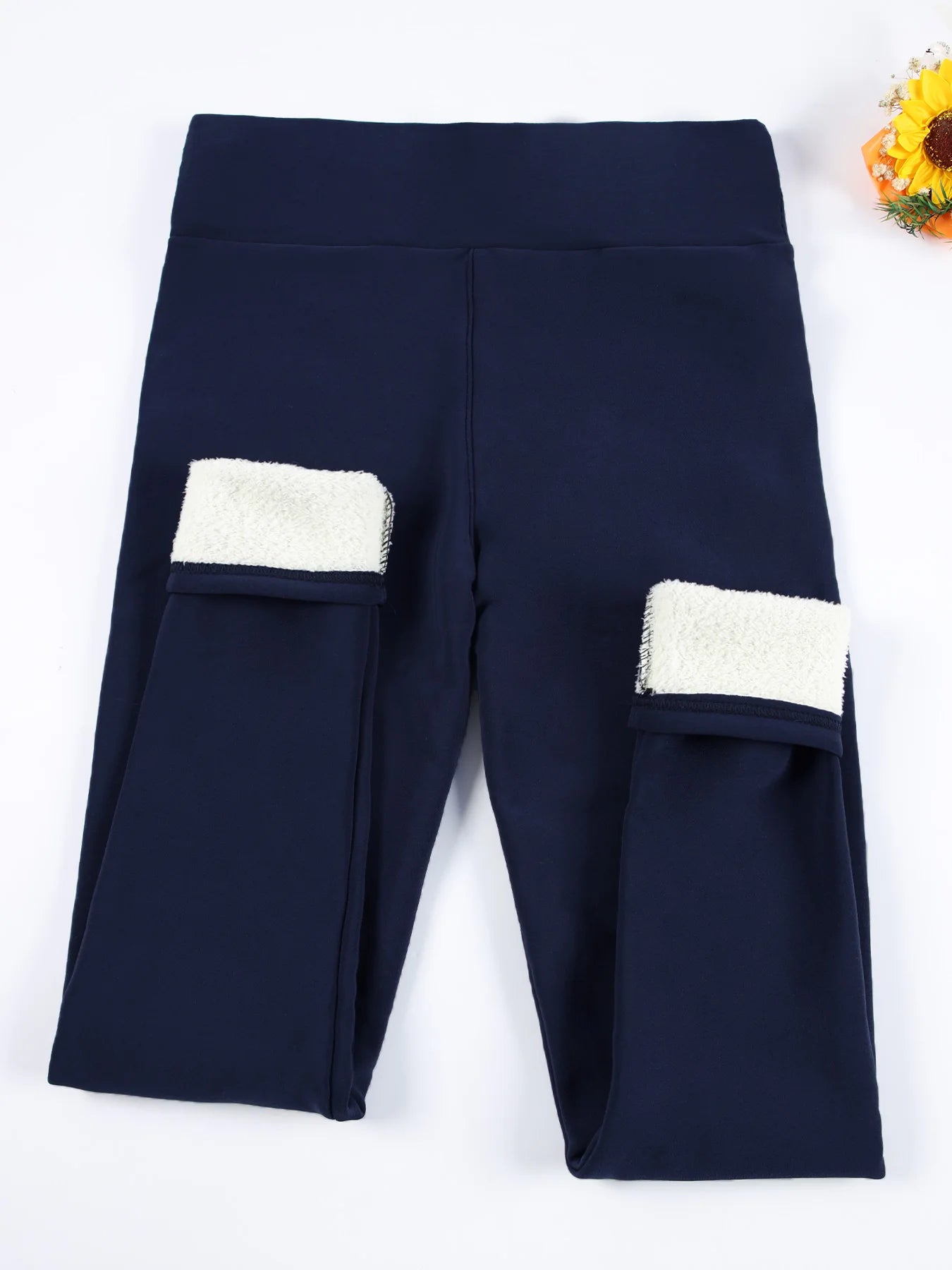 High-Waist Fleece Velvet Leggings – Autumn & Winter