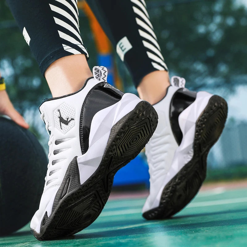 Men's Basketball Shoes Breathable Cushioning Non-Slip Wearable Sports Shoes Gym Training Athletic