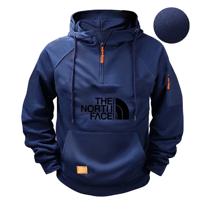 Men’s casual long-sleeve hooded sweatshirt. Comfortable, sporty, and stylish — perfect for autumn and winter.