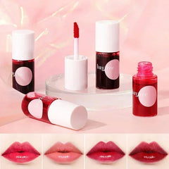 Water Mirror Lip Gloss 4 Color Moisturizing Lip Glaze Long Lasting Lip Ink Face Lip Dual Purpose Liquid Lipstick Cosmetic Makeup