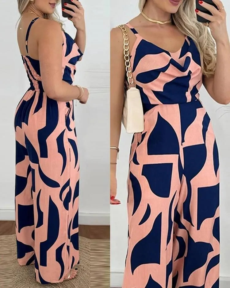 Jumpsuit European and American summer fashion temperament