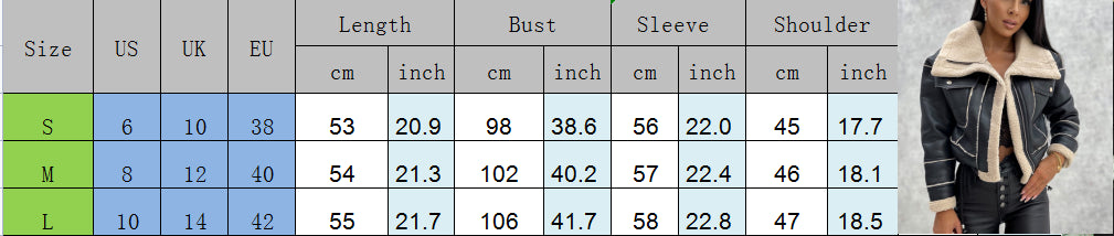 Faux Leather Jackets Women PU Short Thick Warm Black Outwear Female Aviator Retro Lapel Velvet Coat New Year Winter Tops