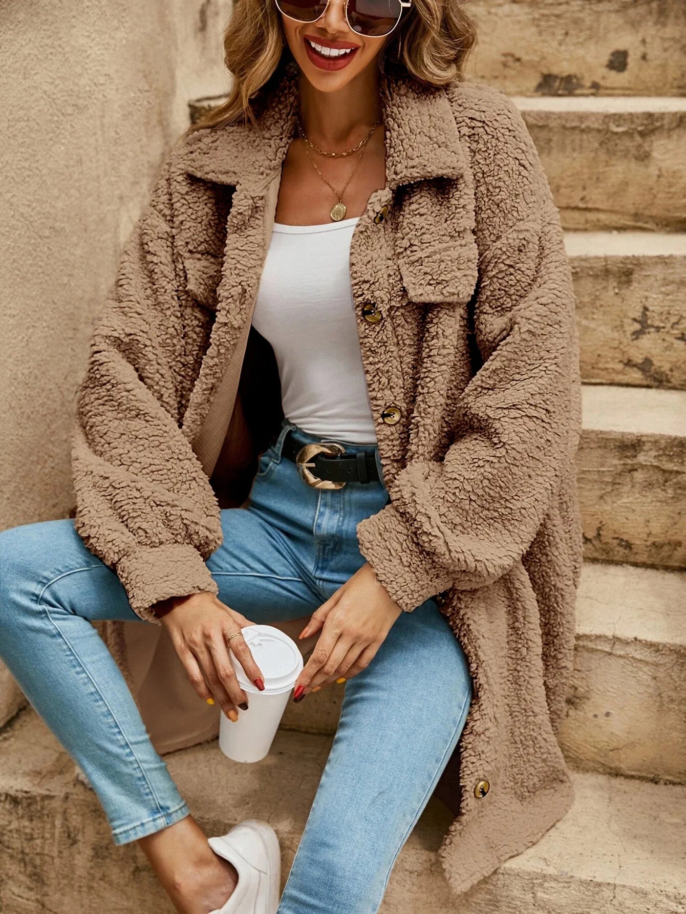 Vintage Loose Casual Jacket for Women – Autumn & Winte