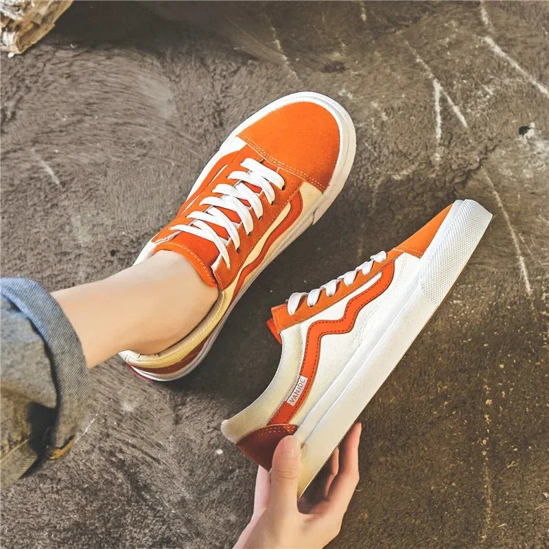 Casual women’s sneakers, comfy and breathable. Korean Vans style.