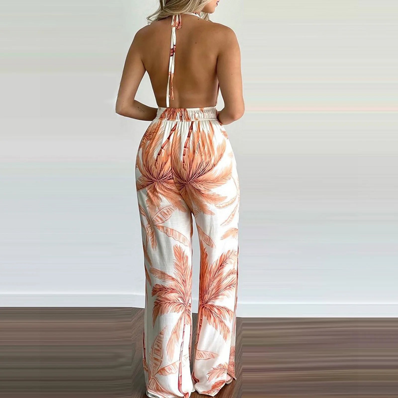 women's jumpsuit with v-neck