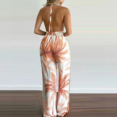 women's jumpsuit with v-neck
