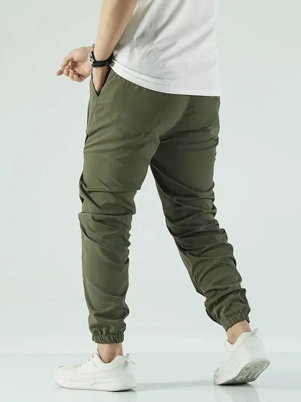 2024 Amazon Summer New Men's Work Pants European and American Independent Station Drawstring Multi Pocket Casual Pants