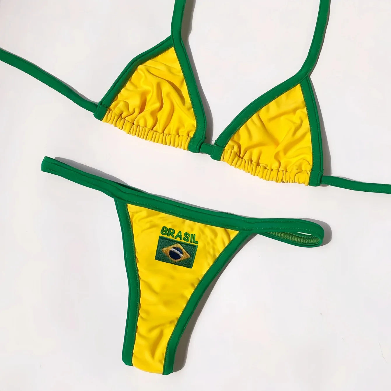 Brazilian Sexy Bikini 2025 | New Mini Halter Thong Set
