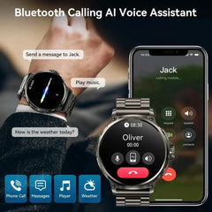 New Smart Watch Men 1.85-Inch HD Sports Bluetooth Call GPS Sports Fitness Tracker Heart Monitor 710mAh  Waterproof Smart watch