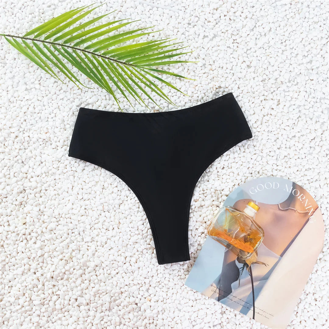 Scrunch Bikini Bottom | High Waist Brazilian Thong Style