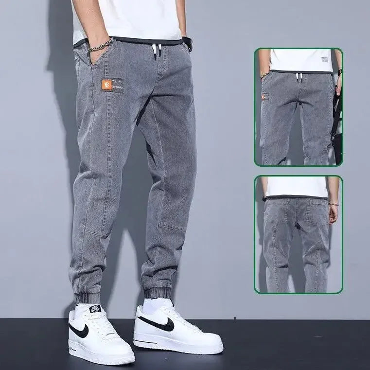 Men's Jeans Casual Trousers Spring Autumn 2024 Trendy Harem Student Versatile Style Comfortable Fit For All Occasions