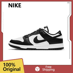 Nike Dunk Retro Black White Men Women Skateboarding Shoes Classics Genuine leather Non-slip Comfortable Sb Running Sneakers