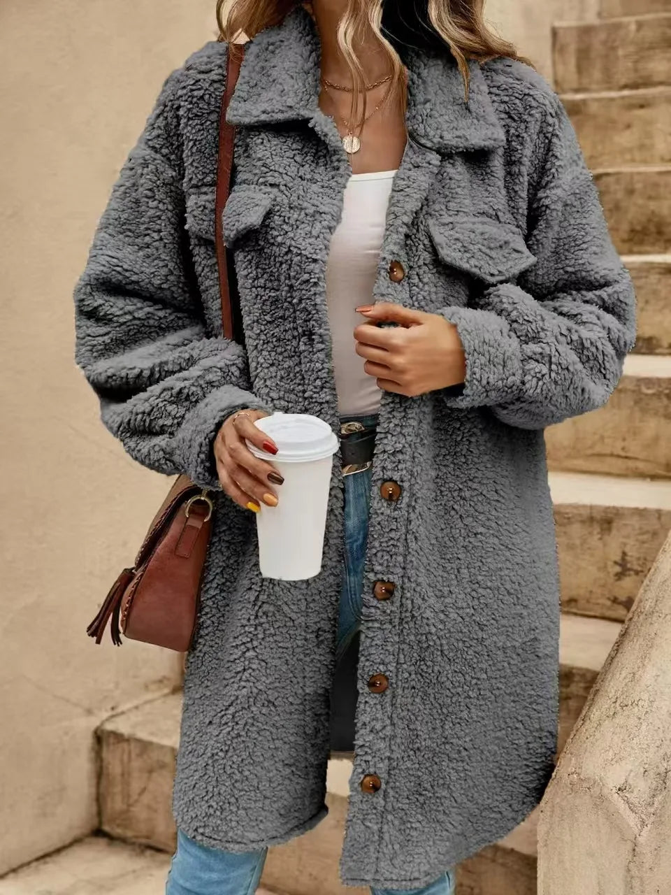 Vintage Loose Casual Jacket for Women – Autumn & Winte