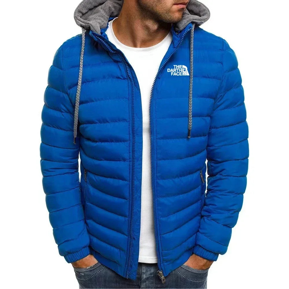 Men’s Winter Jacket – Warm, insulated, slim-fit, hooded, zipper, casual and stylish.