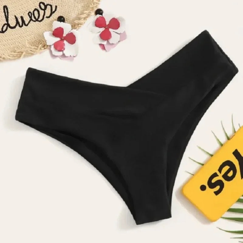 High Waist Brazilian Bikini | Sexy V-Cut Thong Swimwear