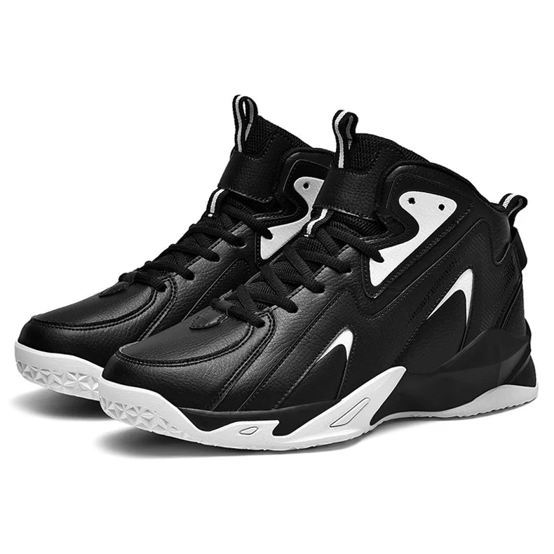 BXBR 2023  Men High-Top  Leather Basketball Shoes Training Sneakers Sport Shoes Big Size 48 49 50 51 Anti-Slip  basketball shoes