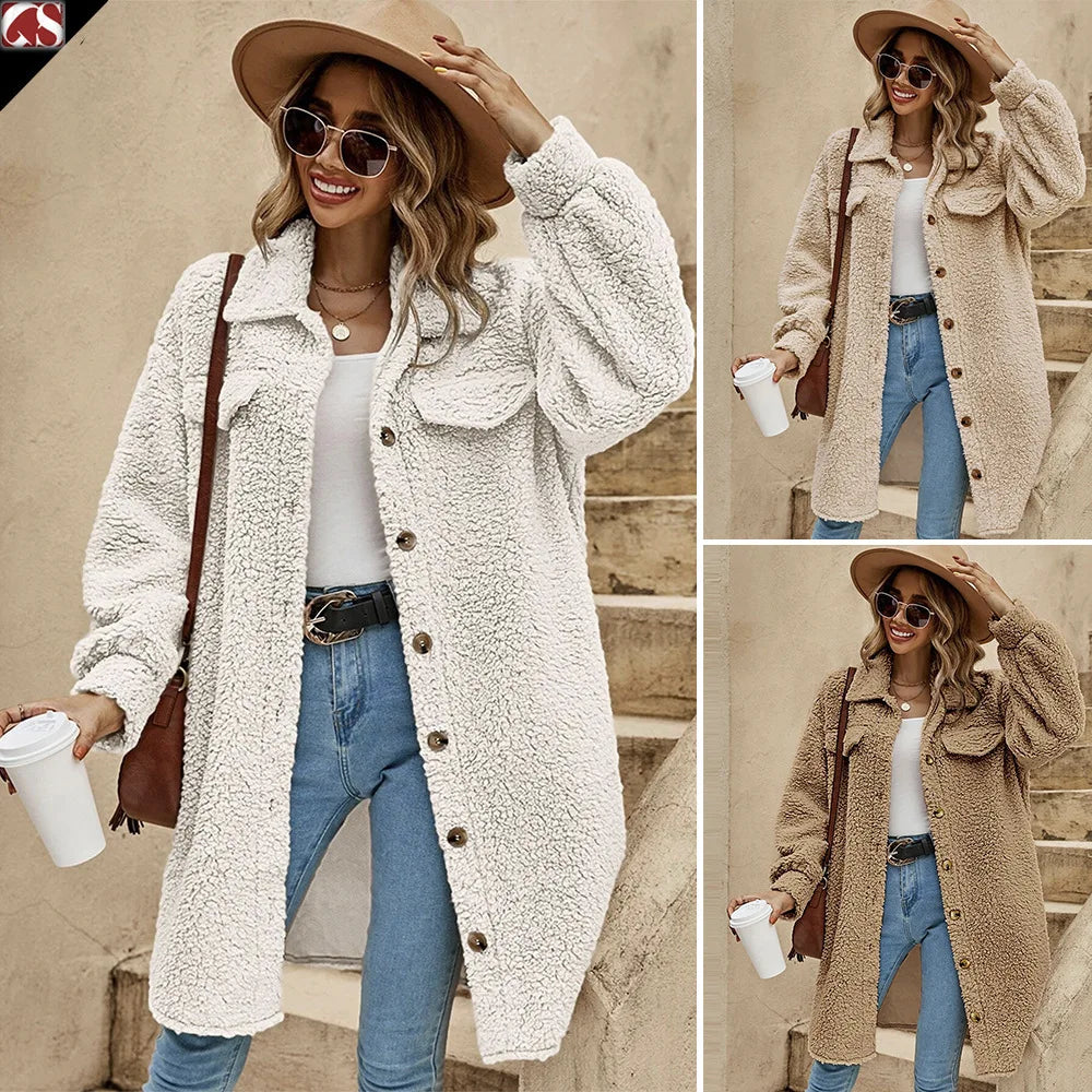 Vintage Loose Casual Jacket for Women – Autumn & Winte