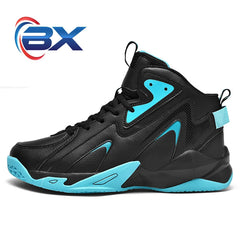 BXBR 2023  Men High-Top  Leather Basketball Shoes Training Sneakers Sport Shoes Big Size 48 49 50 51 Anti-Slip  basketball shoes