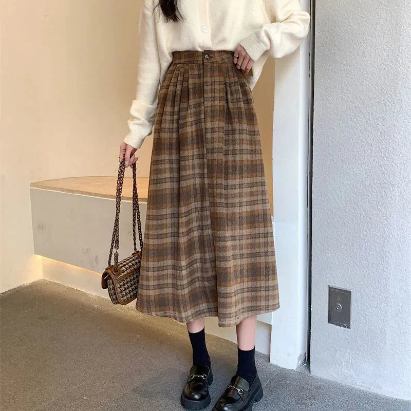 Rimocy Korean Elastic High Waist Pleated Skirt Woman Black Gray Short A-Line Skirts for Women 2023 Summer Jk Uniform Mini Skirt