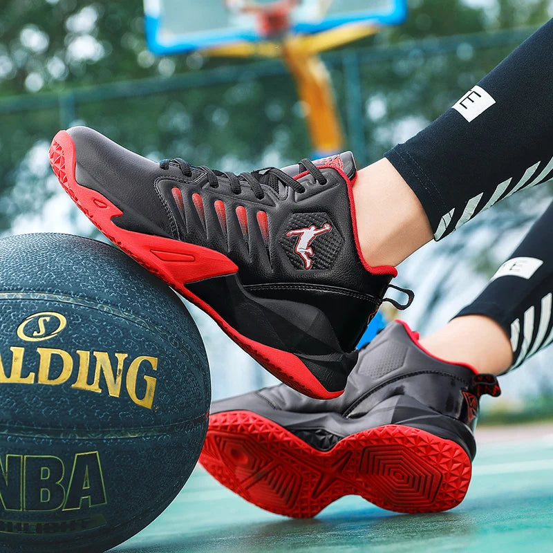 Men's Basketball Shoes Breathable Cushioning Non-Slip Wearable Sports Shoes Gym Training Athletic