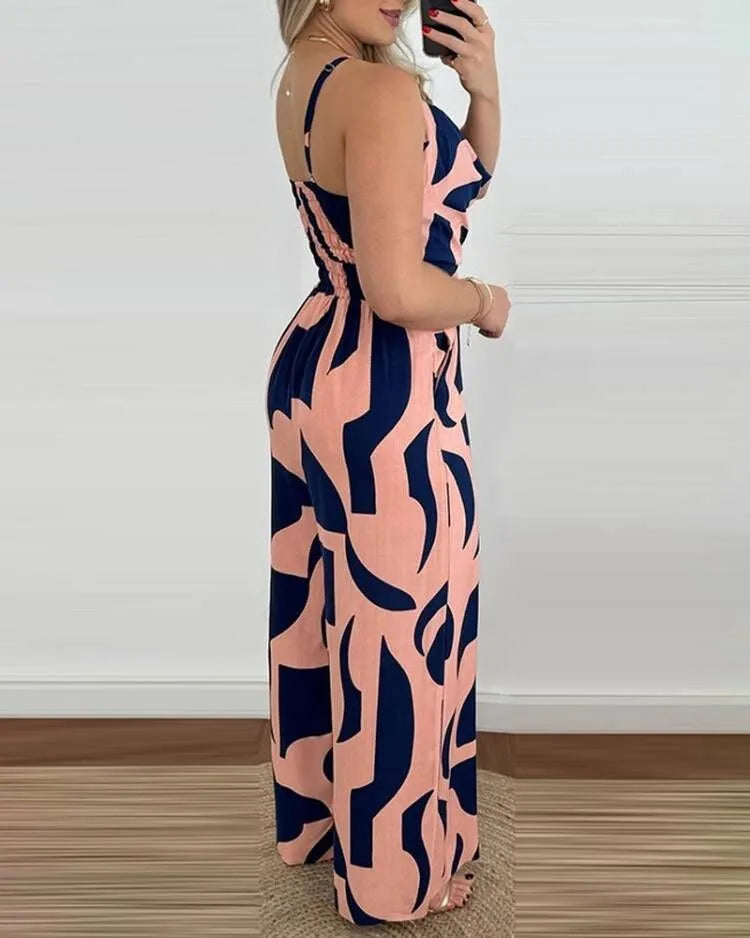 Jumpsuit European and American summer fashion temperament