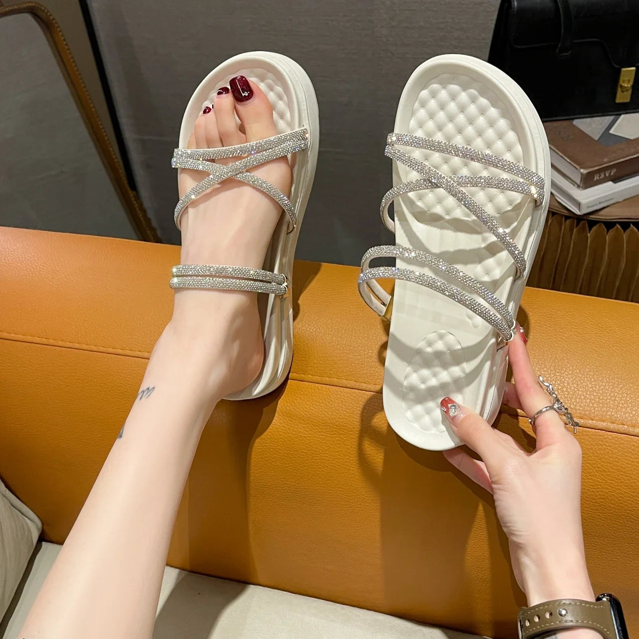 Women’s Sandals | Casual Gladiator Platform Beach Shoes