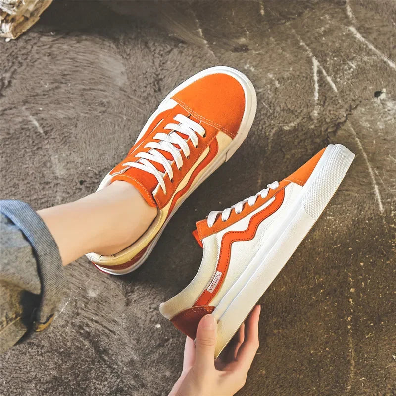 Casual women’s sneakers, comfy and breathable. Korean Vans style.