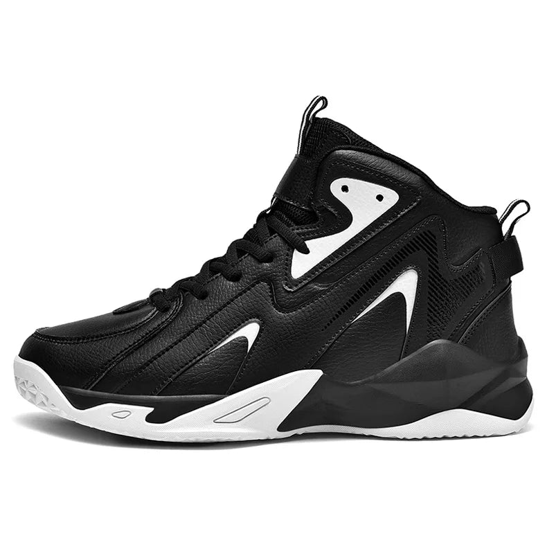 BXBR 2023  Men High-Top  Leather Basketball Shoes Training Sneakers Sport Shoes Big Size 48 49 50 51 Anti-Slip  basketball shoes