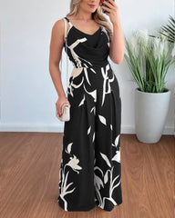 Jumpsuit European and American summer fashion temperament