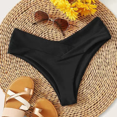 High Waist Brazilian Bikini | Sexy V-Cut Thong Swimwear