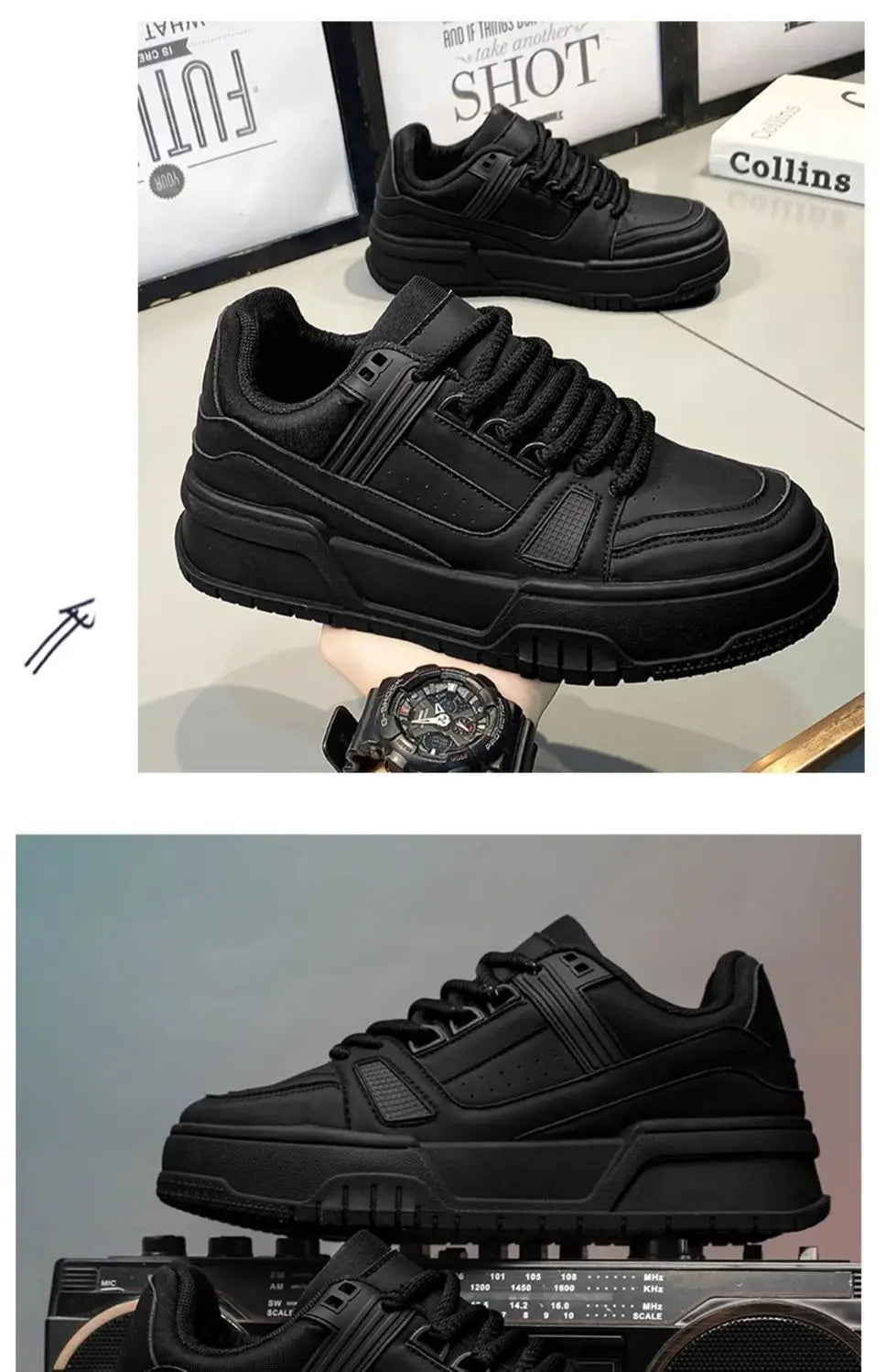 Men's Shoes Fashion Platform Sneaker Trend Skateboard Shoes for Men New Casual Sports Running Shoe Tenis Shoes Zapatillas Hombre