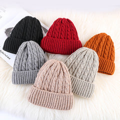 Gorro de lã feminino de inverno Mohair