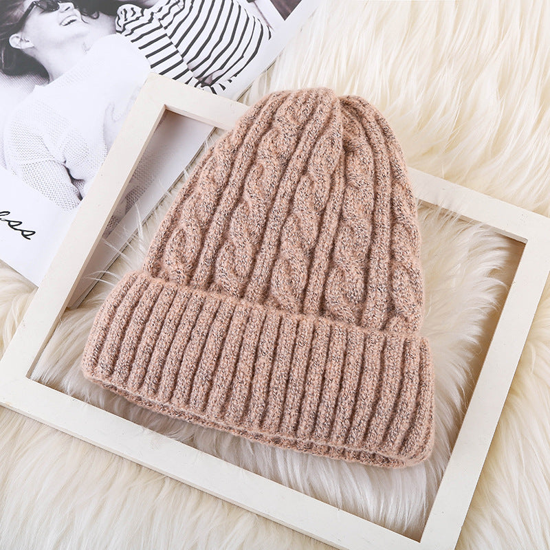 Gorro de lã feminino de inverno Mohair