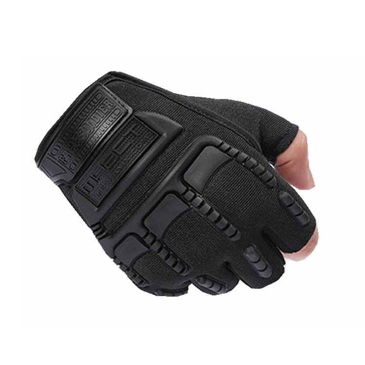 Guantes de medio dedo para entrenamiento de combate al aire libre antideslizantes SEAL Free Soldier