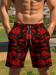 Own the waves – bold skull print swim shorts made for beach days and chill vibes.