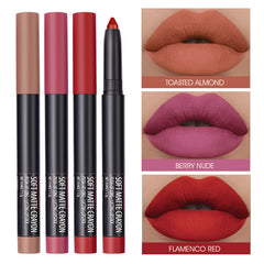 Langmanni Makeup Batom Conjunto de seis batons foscos foscos Conjunto de brilho labial