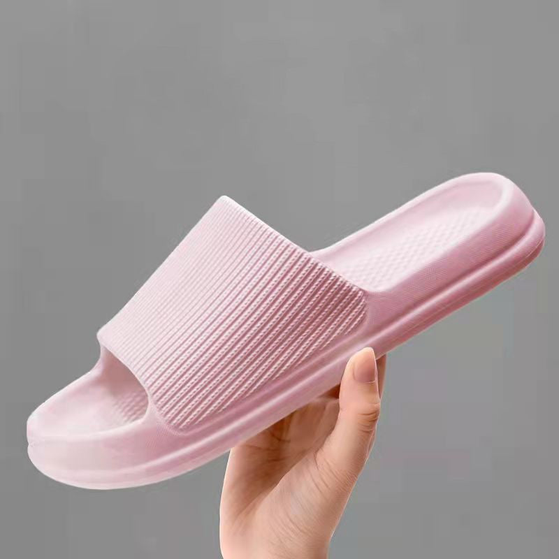 Zapatillas antideslizantes de suela gruesa para el baño de casa