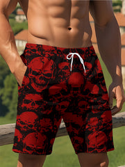 Own the waves – bold skull print swim shorts made for beach days and chill vibes.