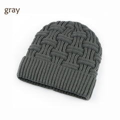 Gorro de punto grueso y cálido de vellón para exteriores de invierno para hombres y mujeres