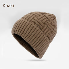 Gorro de punto grueso y cálido de vellón para exteriores de invierno para hombres y mujeres