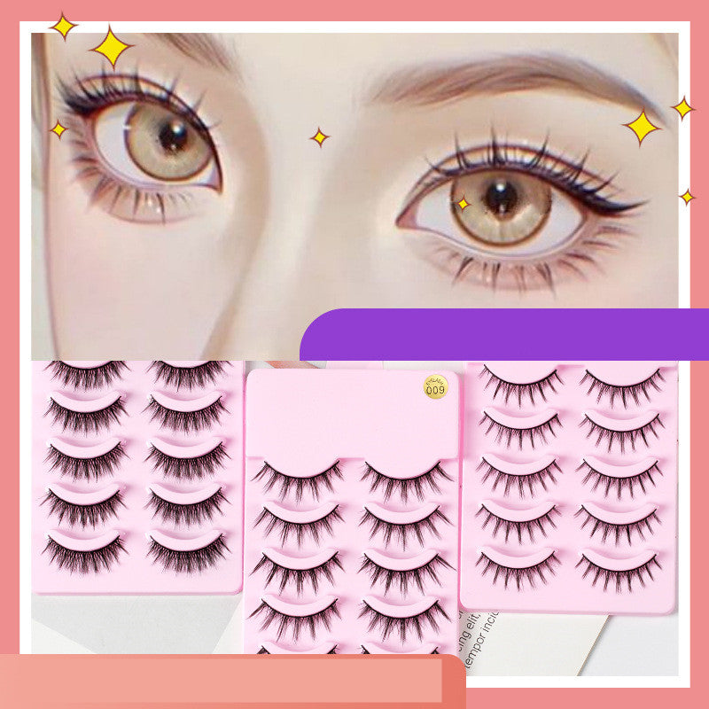 5 pares de pestañas postizas de manga, recién llegadas, estilo anime, cosplay, naturales, tenues, maquillaje coreano, pestañas postizas artificiales