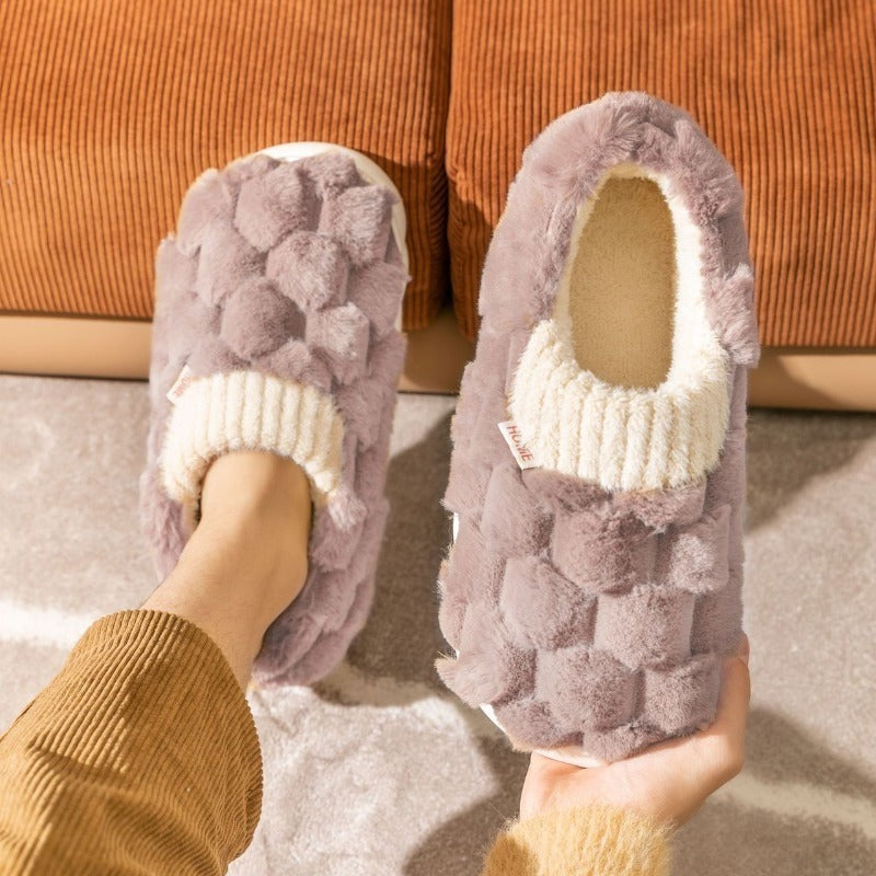 Pantufas de Algodão Femininas Inverno Casa