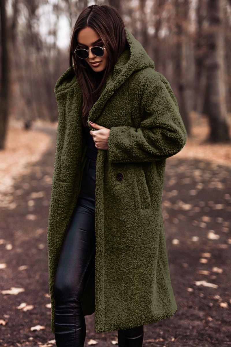 Elegant Plush Teddy Coat – Autumn & Winter