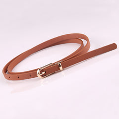 Sweater Thin Belt Ladies All-match Pin Buckle PU Small Belt